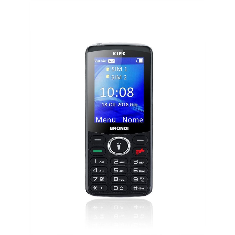 Telefono Cellulare Brondi King Nero DS ITA