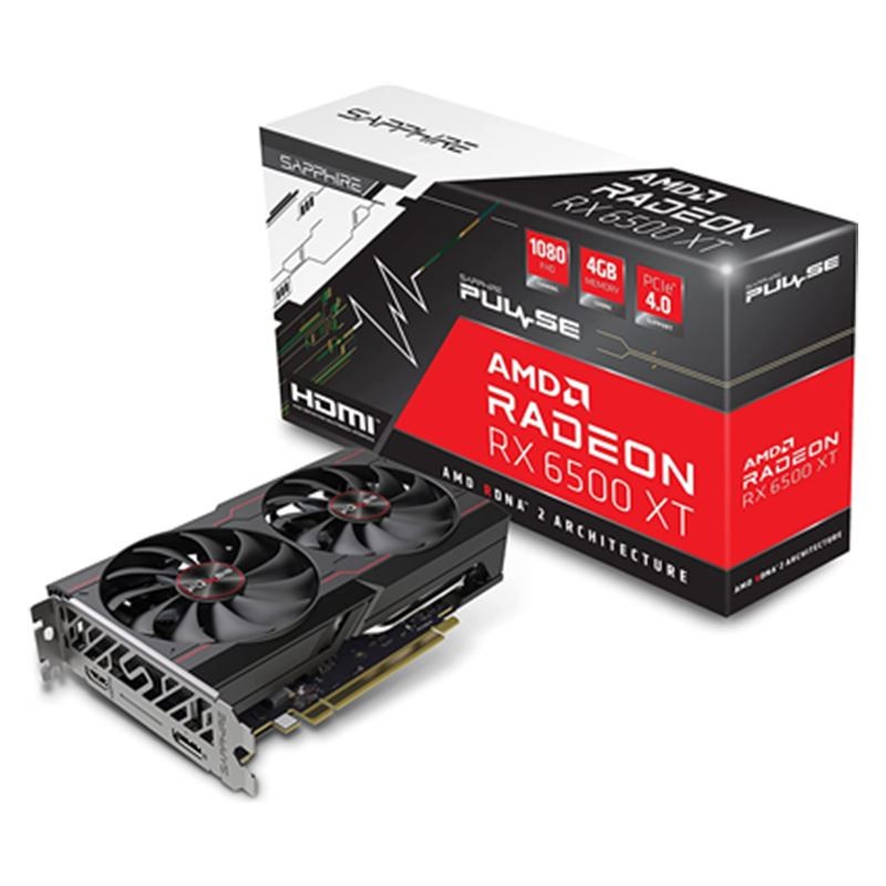 SCHEDA VIDEO RADEON RX6500 XT PULSE GAMING OC 4GB (11314-07-20G)