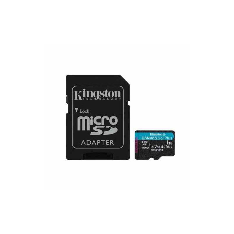 MICRO SD KINGSTON 1 TB CANVAS GO PLUS (SDCG3/1TB) CLASS 10 (CON ADATTATORE)