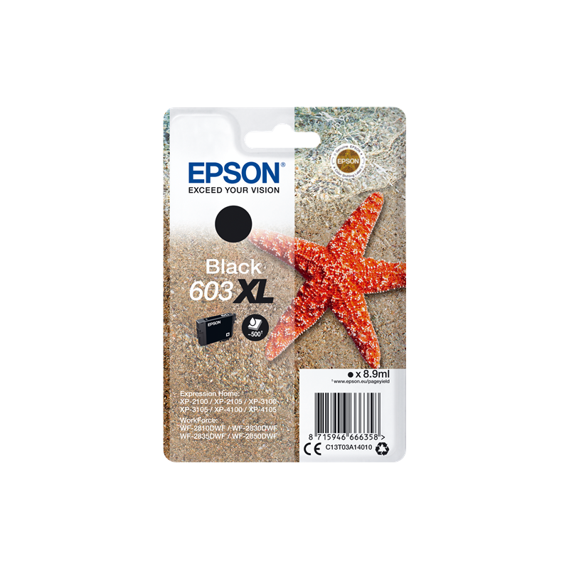 Cartucce Originale Epson C13T03A14010 603XL black 500 pagine