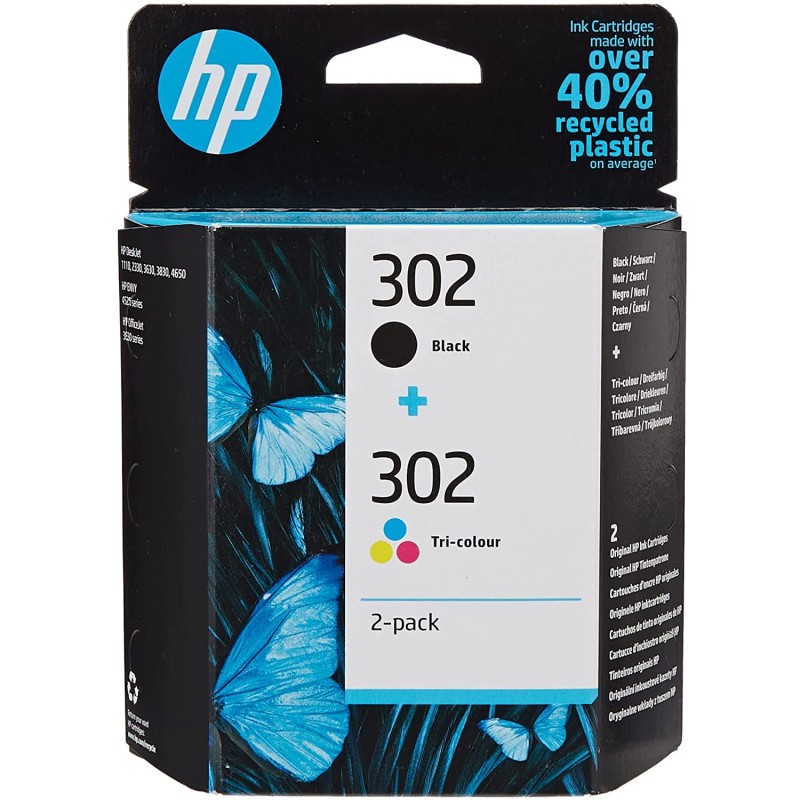 Cartuccia Originale  HP X4D37AE 302 Multipack nero / differenti colori