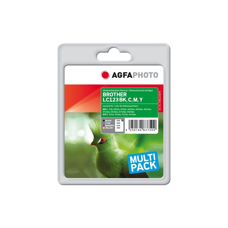 Cartuccia Originale Agfa Photo APB123SETD Multipack nero / ciano / magenta / giallo