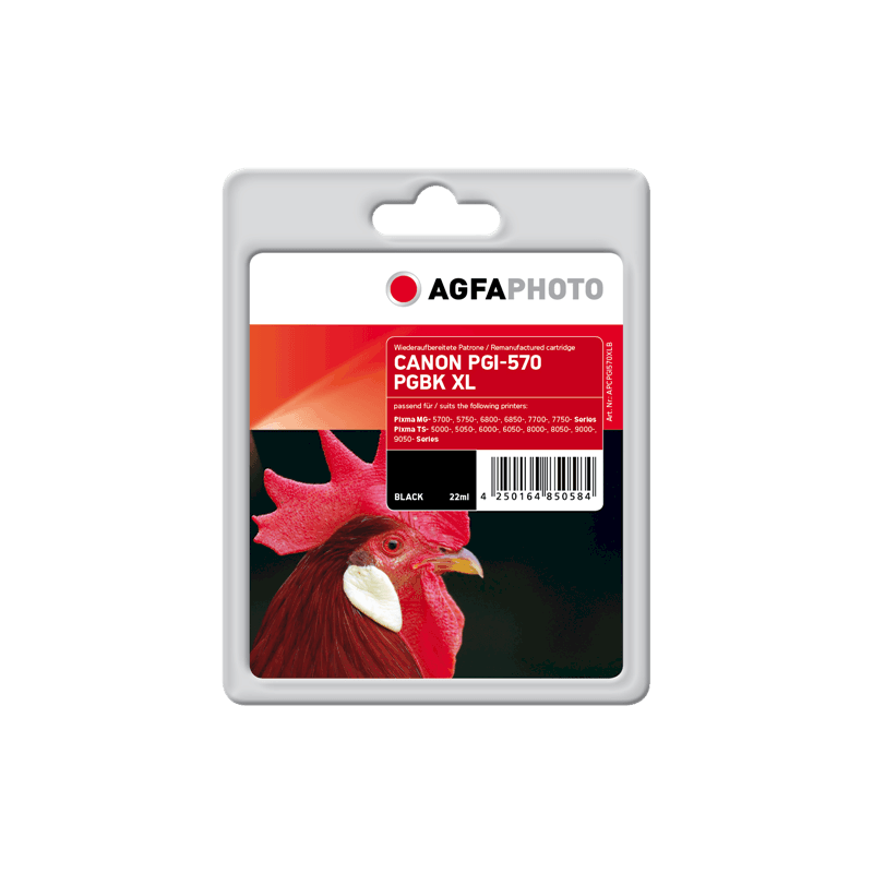 Cartuccia Originale Agfa Photo APCPGI570XLB black 500 pagine