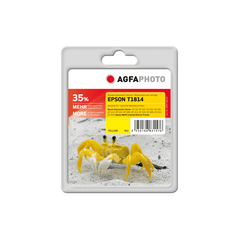 Cartuccia Originale Agfa Photo APET181YD giallo 650 pagine