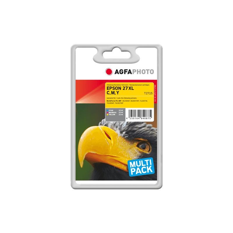 Cartuccia Originale Agfa Photo APET271TRID Multipack ciano / magenta / giallo