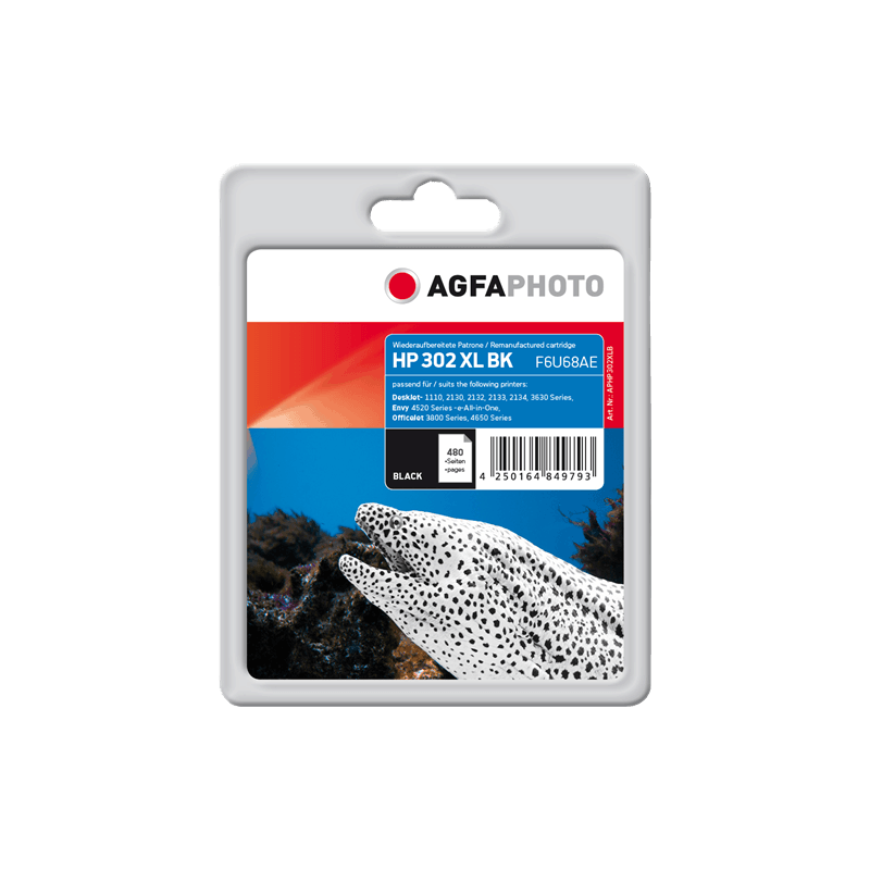 Cartuccia Originale Agfa Photo APHP302XLB black 480 pagine