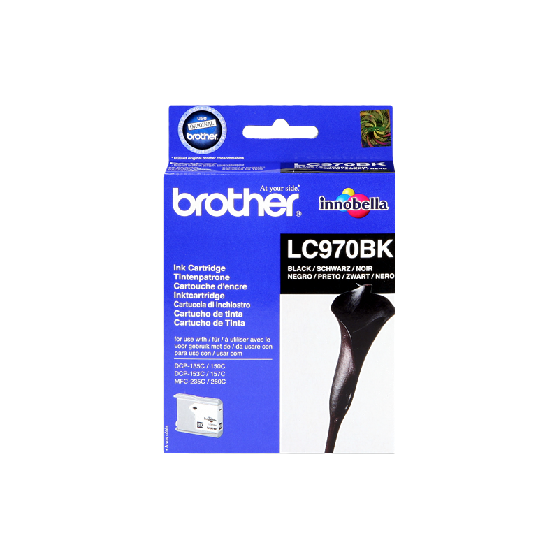 CARTUCCIA ORIGINALE BROTHER BLACK LC-970BK LC-970 ~350 PAGINE