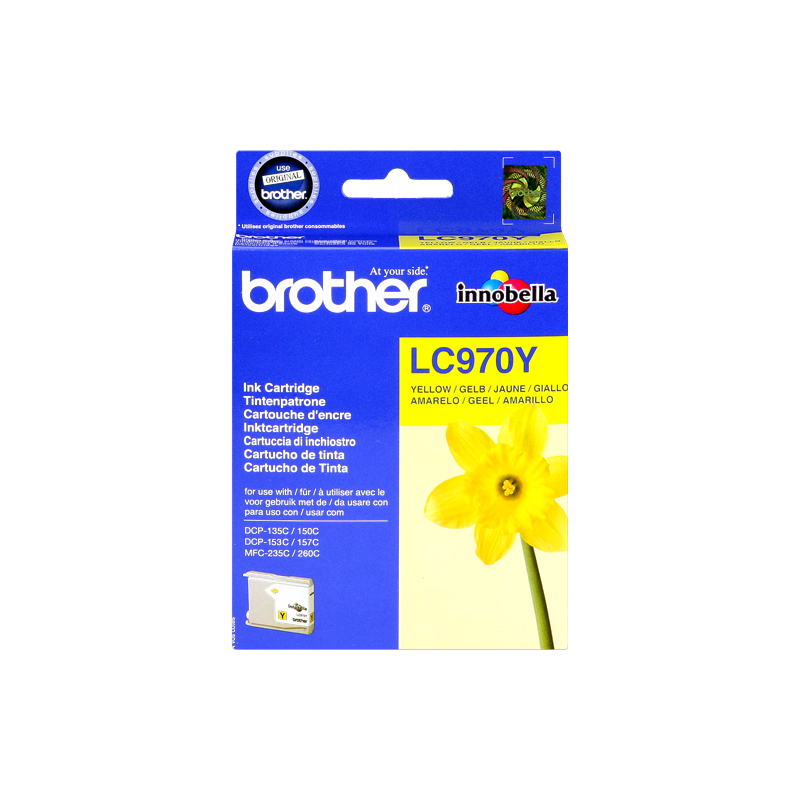 CARTUCCIA ORIGINALE BROTHER YELLOW LC-970Y LC-970 ~300 PAGINE