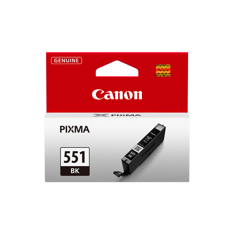 CARTUCCIA ORIGINALE CANON BLACK CLI-551BK 6508B001 7ml