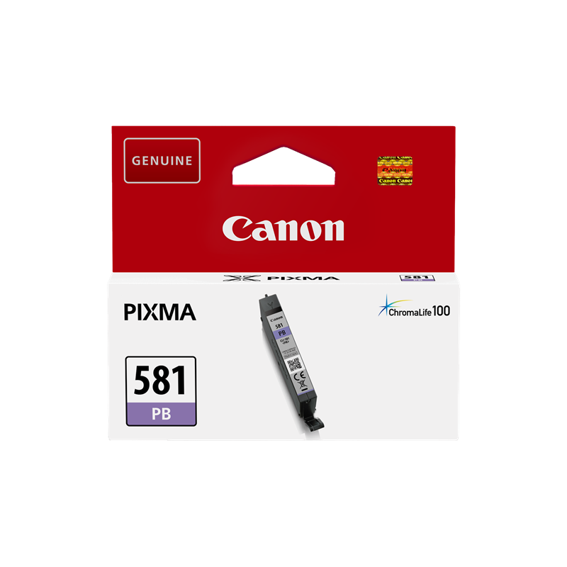 CARTUCCIA ORIGINALE CANON BLU CLI-581pb 2107C001 ~1660 PAGINE 5,6ml