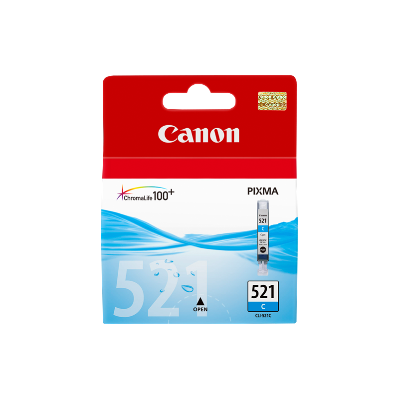 CARTUCCIA ORIGINALE CANON CIANO CLI521c 2934B001 9ml