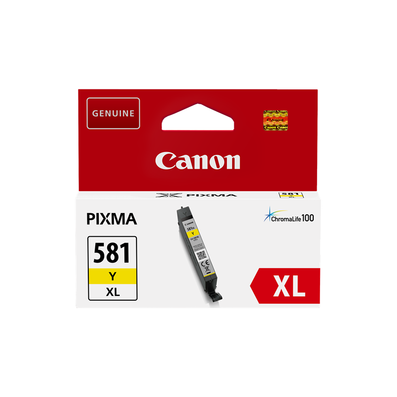 CARTUCCIA ORIGINALE CANON YELLOW CLI-581y XL 2051C001 ~514 PAGINE 8,3ml