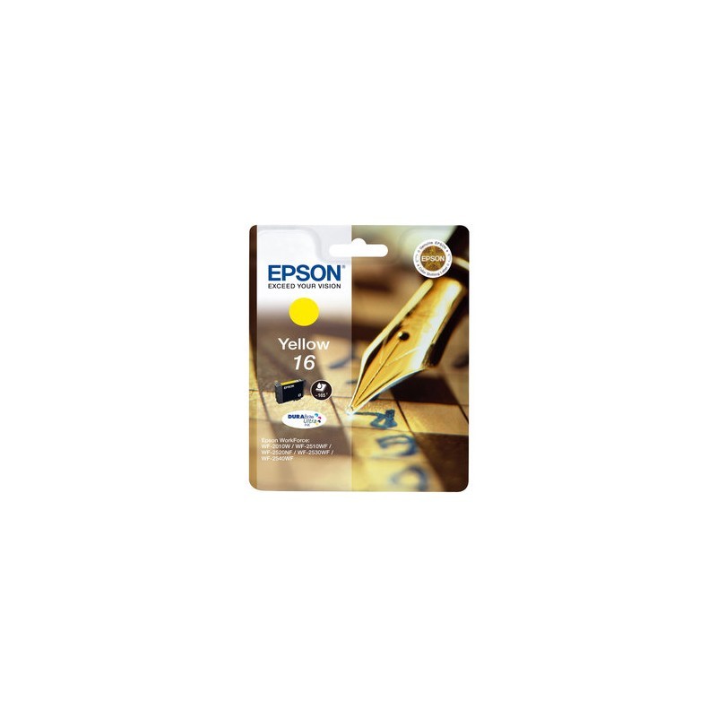 CARTUCCIA ORIGINALE EPSON GIALLO C13T16244012 T1624 ~165 PAGINE 3,1ml standard