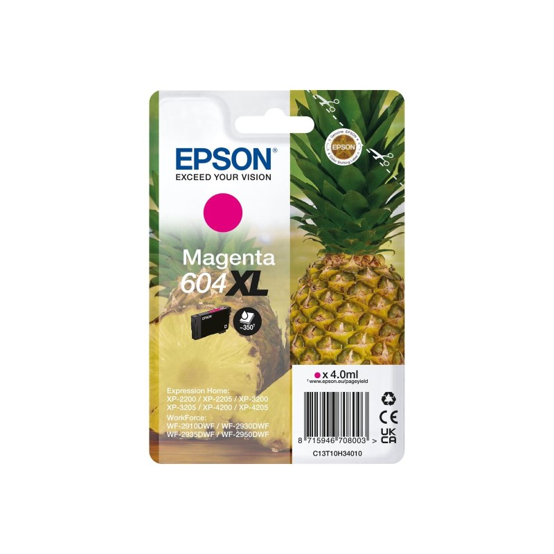 Cartuccia Originale Epson 604 XL Magenta C13T10H34010