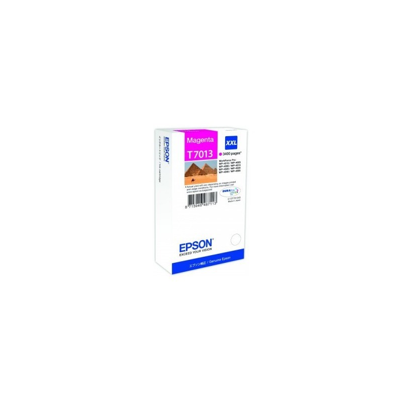 CARTUCCIA ORIGINALE EPSON MAGENTA C13T70134010 T7013 ~3400 PAGINEXXL