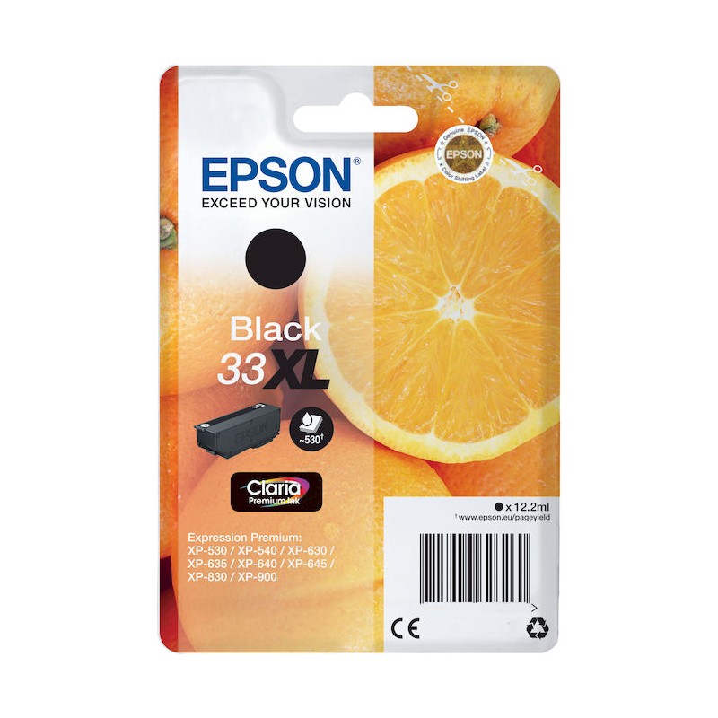 CARTUCCIA ORIGINALE EPSON NERO C13T33314012 T3331 ~250 PAGINE 6,4ml