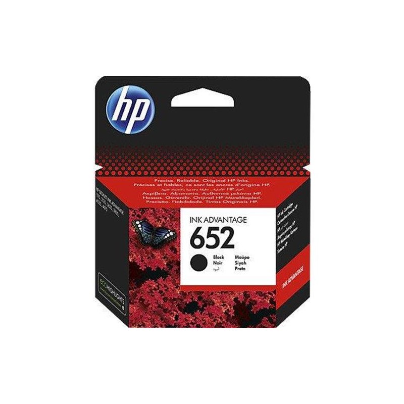 CARTUCCIA ORIGINALE HP F6V25AE 652 NERO 360 PAGINE