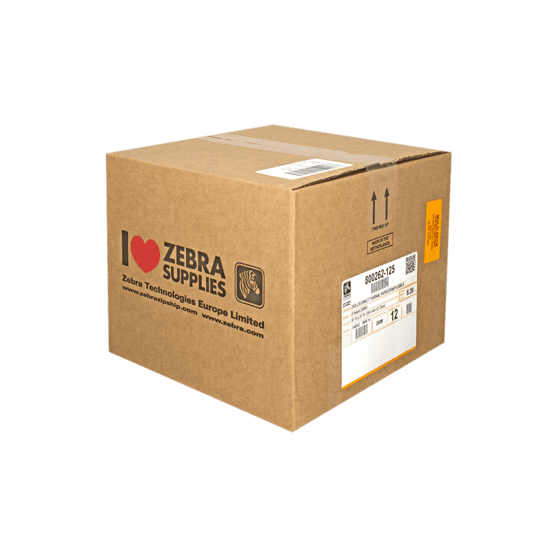 Etichette Originale Zebra 800262-125 12PCK Z-Select 12 Rotoli, termo, 2000D, 57x32 mm, 2100 Et./Rotolo, permanente