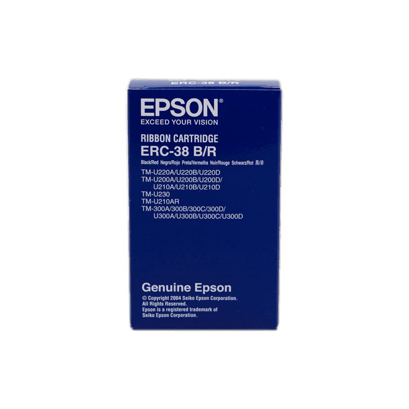 Nastro Originale Epson C43S015376 ERC-38BR nero / Rosso