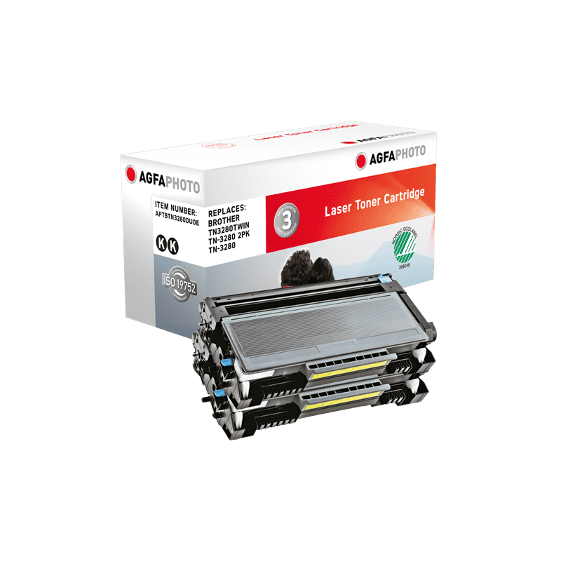 Toner Originale Agfa Photo APTBTN3280DUOE TN-3280TWIN Multipack nero