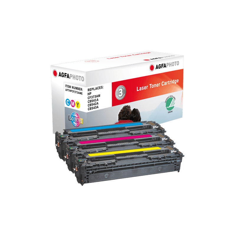 Toner Originale Agfa Photo APTHPCF373AME Multipack ciano / magenta / giallo 125A-CF373AM