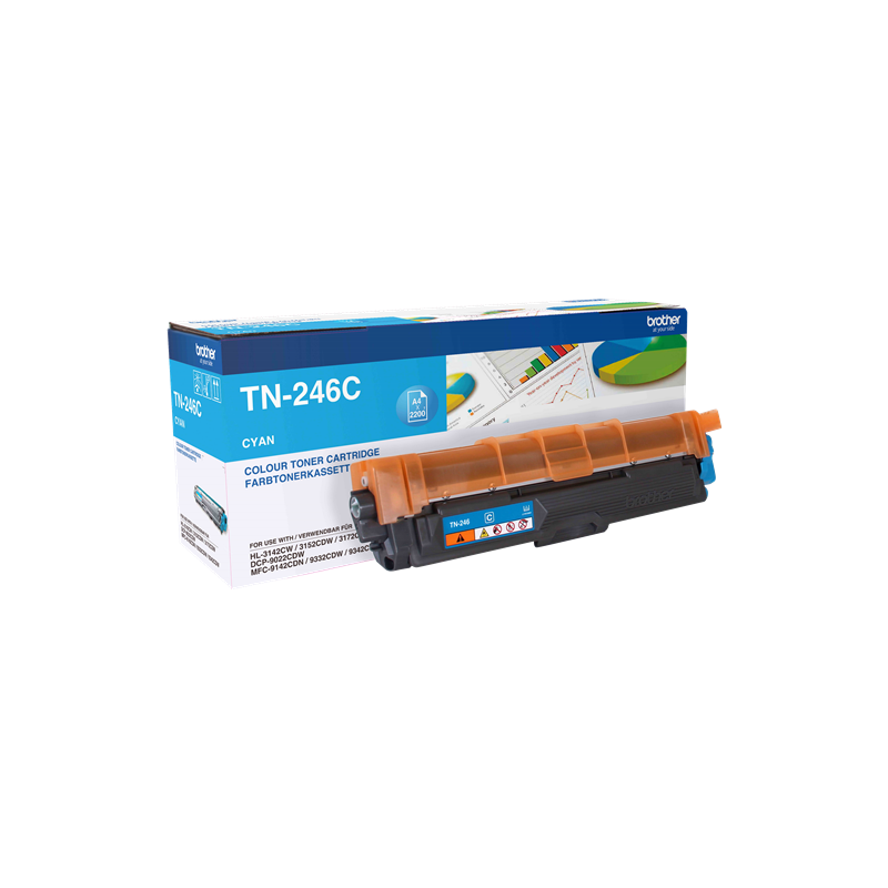 TONER ORIGINALE BROTHER ciano TN-246C ~2200 Seiten