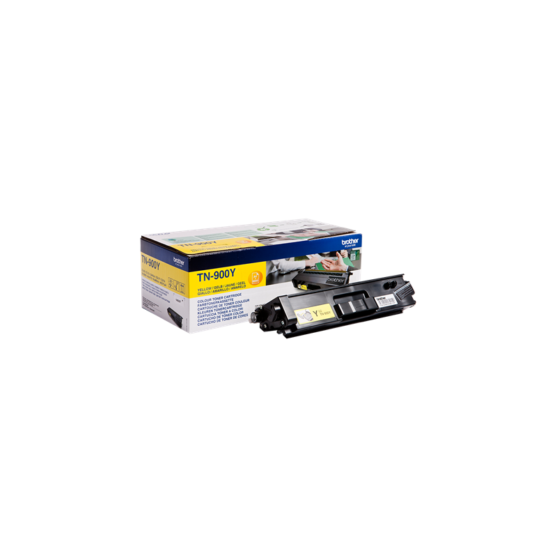 TONER ORIGINALE BROTHER giallo TN-900Y ~6000 Seiten