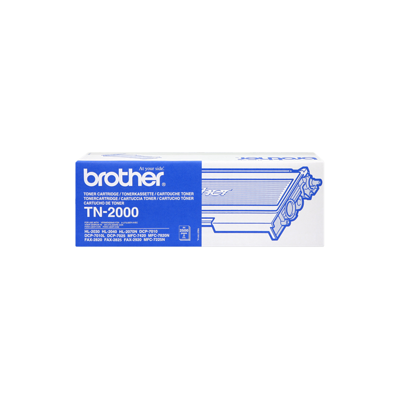 TONER ORIGINALE BROTHER nero TN-2000 ~2500 Seiten