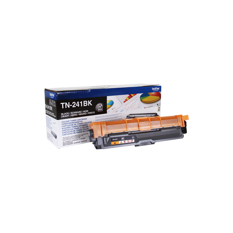 TONER ORIGINALE BROTHER nero TN-241BK ~2500 Seiten