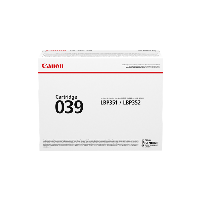 TONER ORIGINALE CANON BLACK 039 0287C001 ~11000 PAGINE