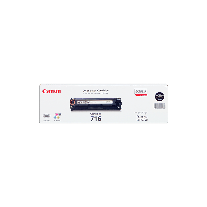 TONER ORIGINALE CANON BLACK 716bk (1980B002) ~2300 PAGINE