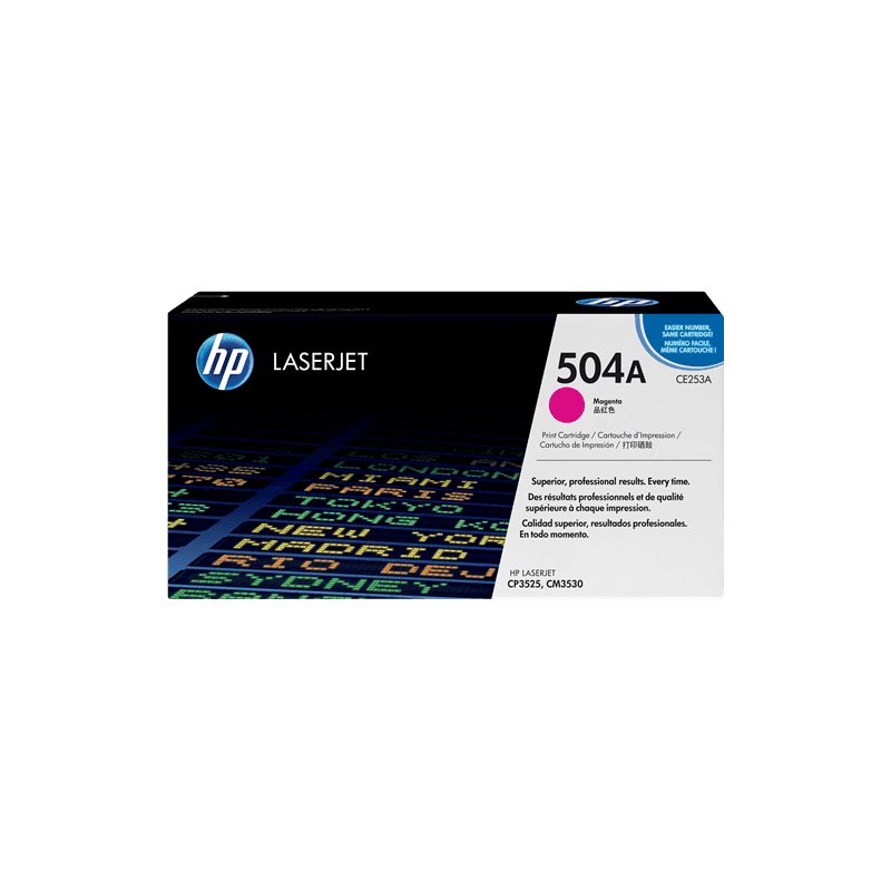 Toner Originale HP CE253A 504A magenta 7000 pagine