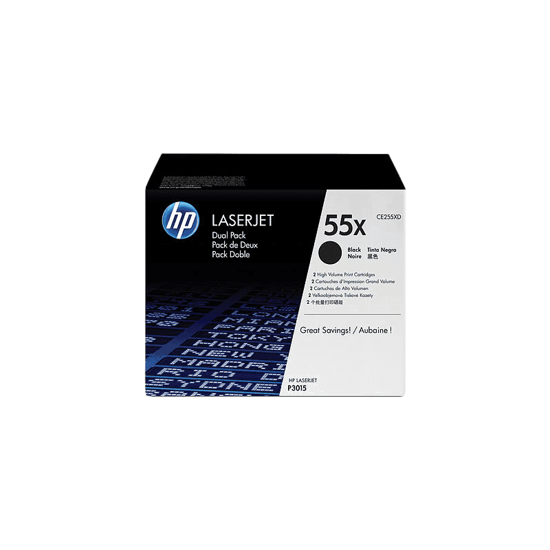 Toner Originale HP CE255XD 55X Multipack black