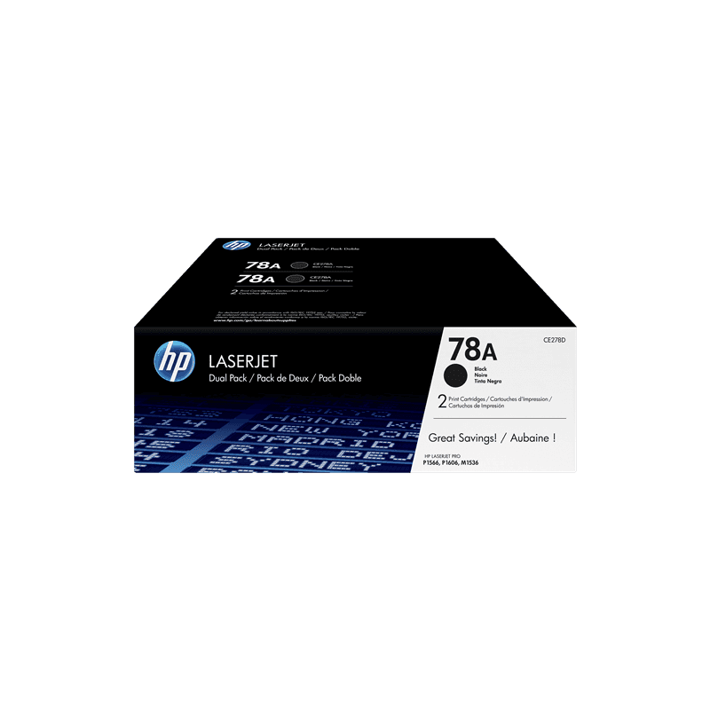 Toner Originale HP CE278AD 78A  Multipack black: 2x CE278A