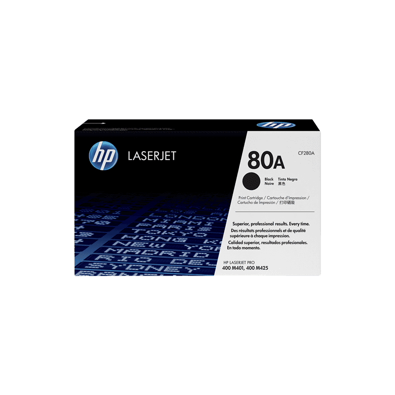 Toner Originale HP CF280A 80A black 2560 pagine