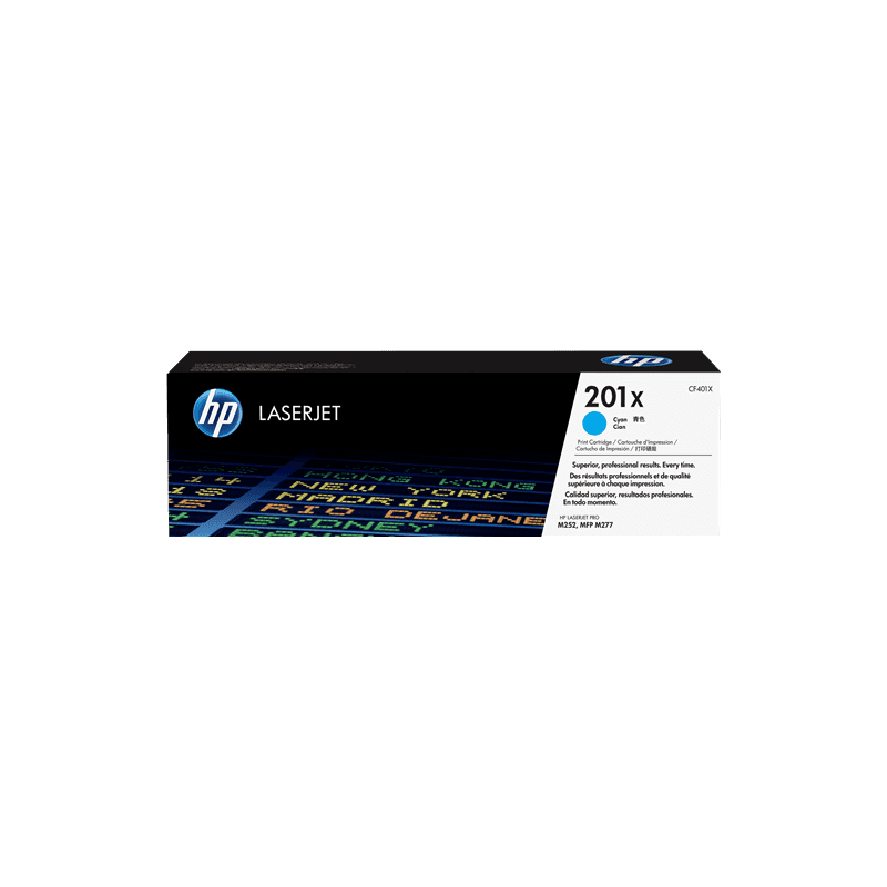 Toner Originale HP CF401X 201X ciano 2300 pagine