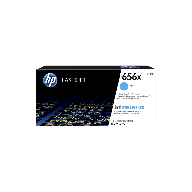 Toner Originale HP CF461X 656X ciano 22000 pagine