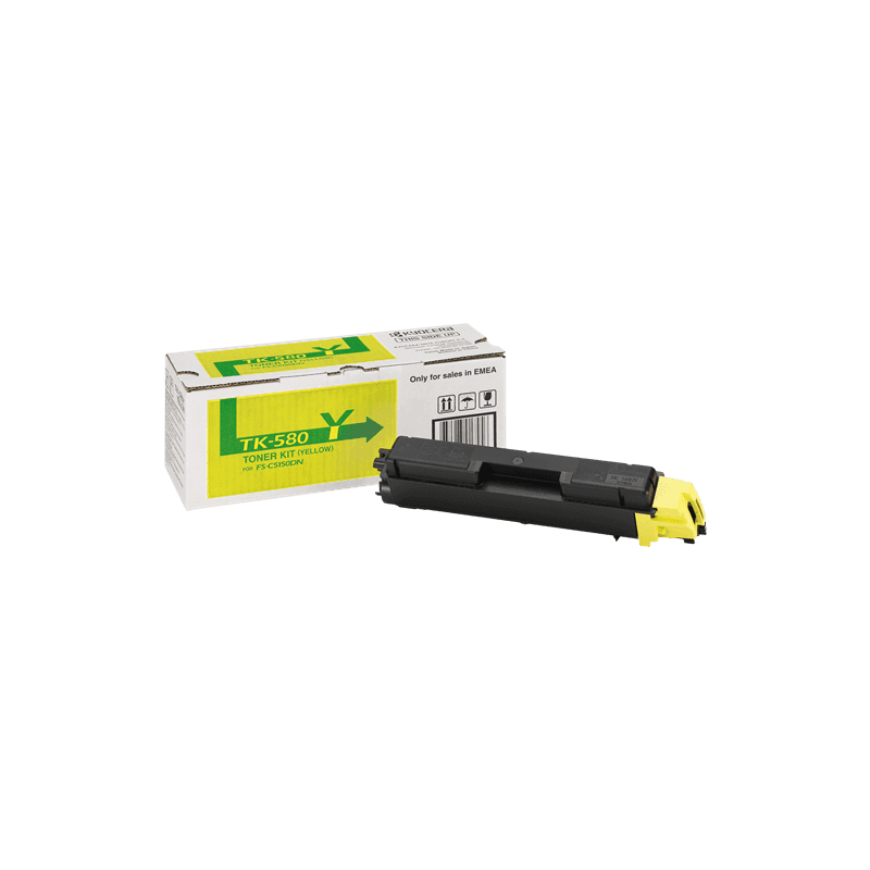 Toner Originale Kyocera TK-580y 1T02KTANL0 giallo 2800 pagine