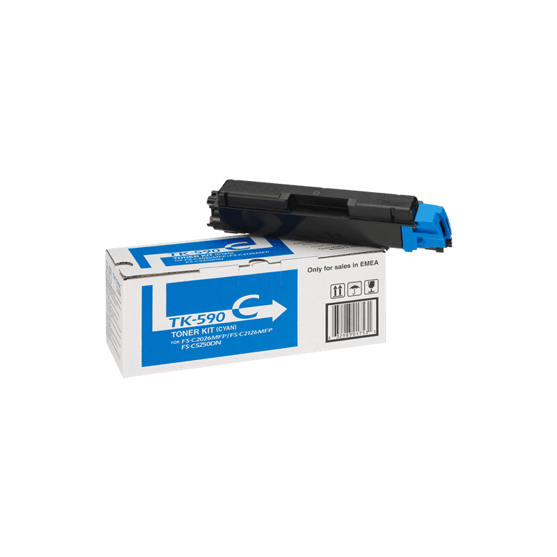 Toner Originale Kyocera TK-590c 1T02KVCNL0 ciano 5000 pagine