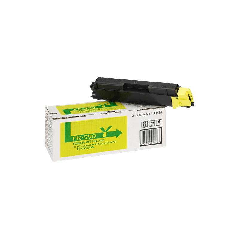 Toner Originale Kyocera TK-590y 1T02KVANL0 giallo 5000 pagine