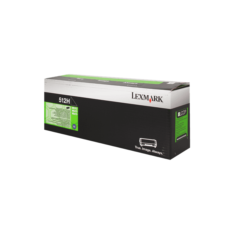 Toner Originale Lexmark 512H 51F2H00 black 5000 pagine