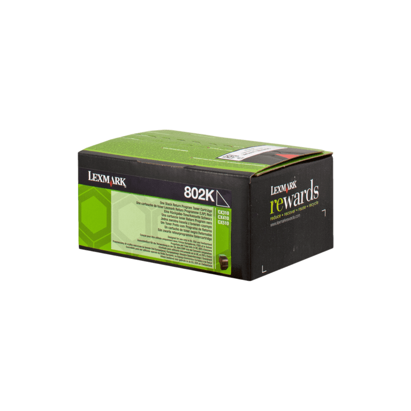 Toner Originale Lexmark 802K 80C20K0 black 1000 pagine