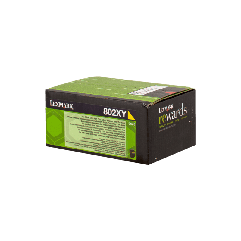 Toner Originale Lexmark 802XY 80C2XY0 giallo 4000 pagine