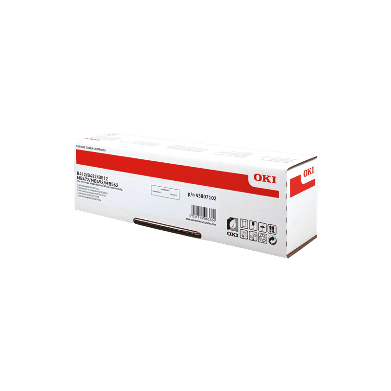 Toner Originale OKI 45807102 black 3000 pagine