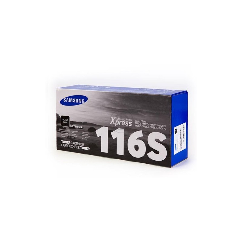 TONER ORIGINALE SAMSUNG BLACK MLT-D116S SU840A ~1200 Seiten alta capacità