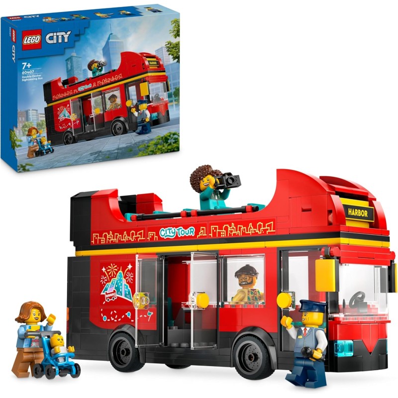 Lego 60407 Autobus turistico rosso a due piani