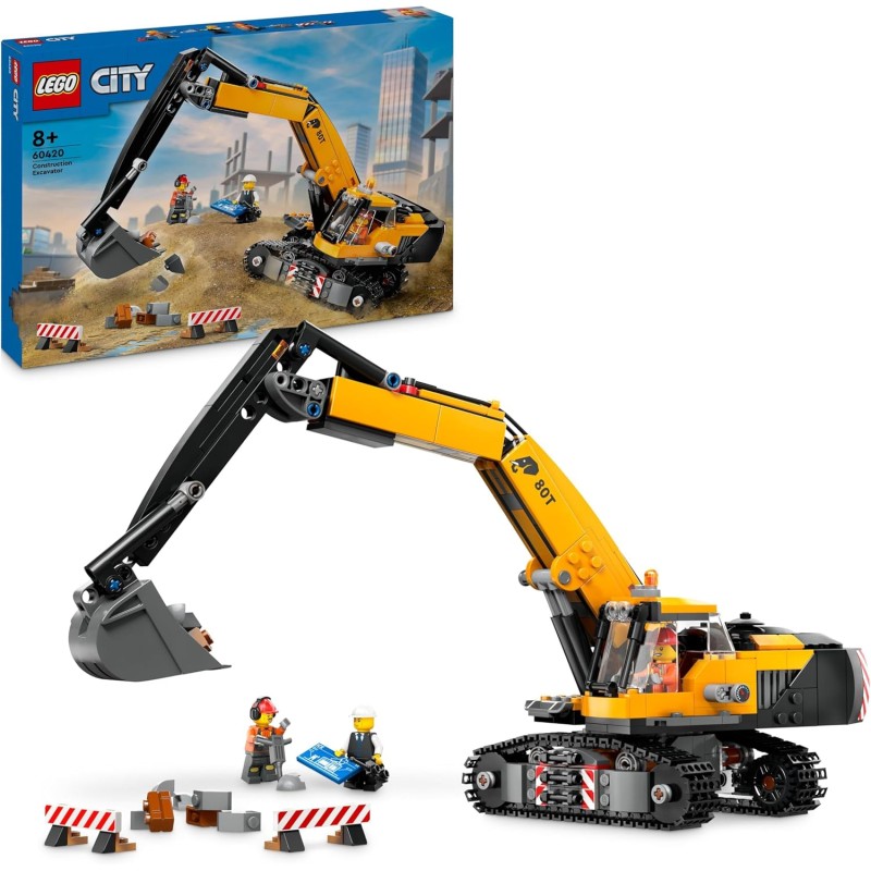 Lego 60420 Escavatore da cantiere giallo