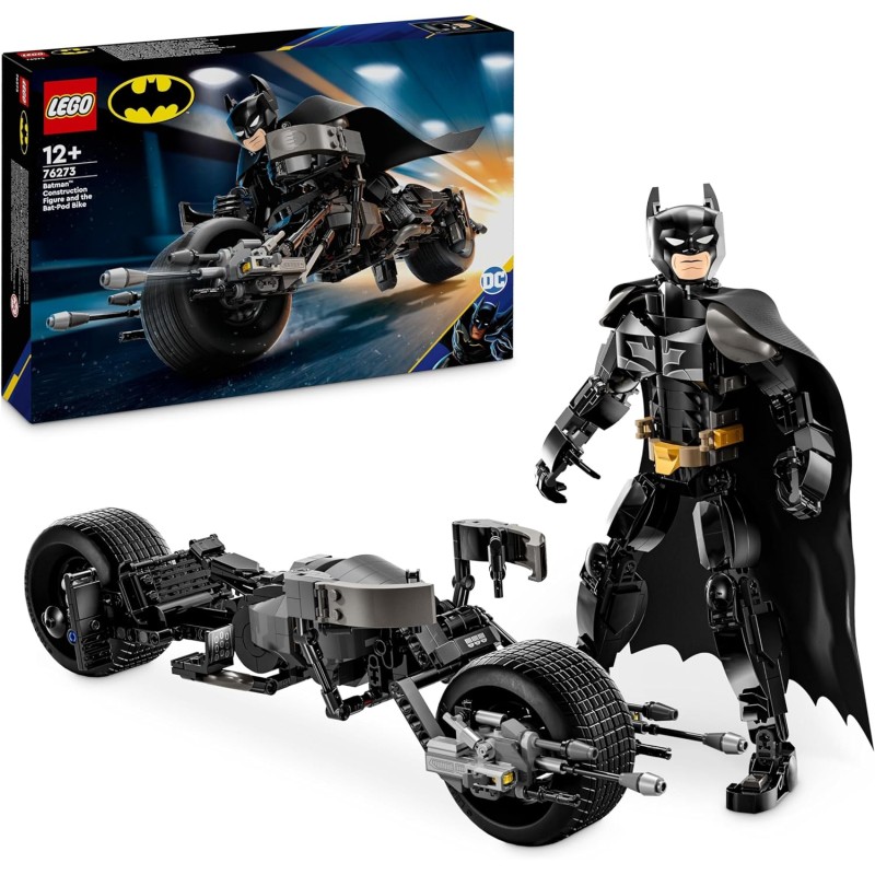 Lego 76273 Personaggio costruibile di Batman con Bat-Pod