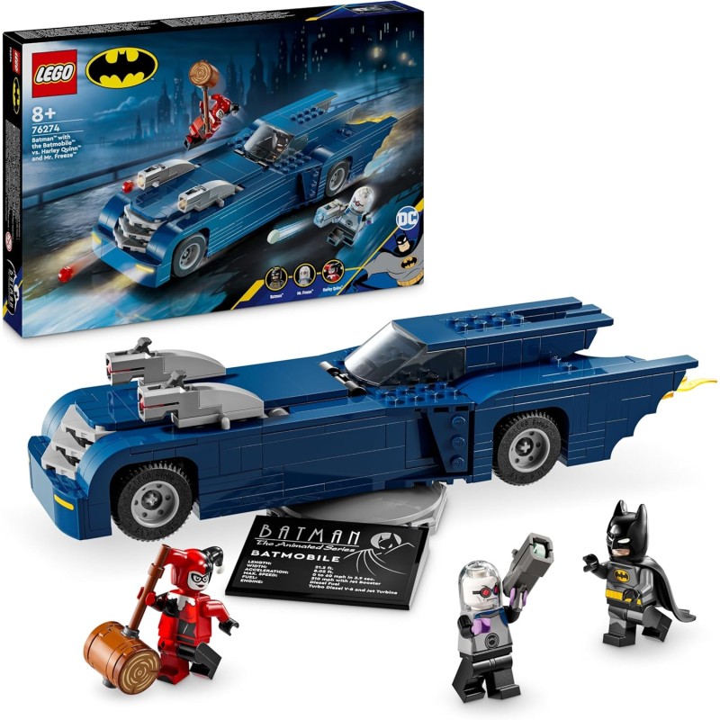 Lego 76274 Batman con Batmobile vs. Harley Quinn e Mr. Freeze