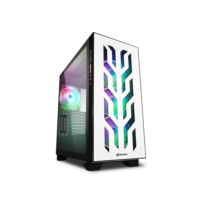 CASE SHARKOON ELITE SHARK CA300T RGB ATX NO ALIM. BIANCO